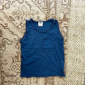 Zara dusty blue tank. Kids, size 5
